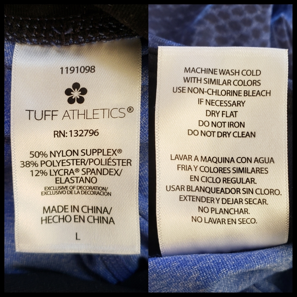Tuff Athletics Active Yoga Leggings Size L - Picture 4 of 4